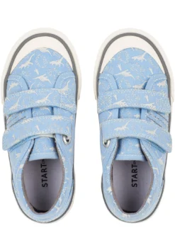 Start-rite Jurassic Dinosaur Print Double Riptape Lightweight Canvas Shoes - Blue 6 Start-rite Jurassic Dinosaur Print Double Riptape Lightweight Canvas Shoes - Blue -Mamas & Papas || MONSOON || RIVER ISLAND Sales RGFM3 SQ4 0000000020 BLUE SLt