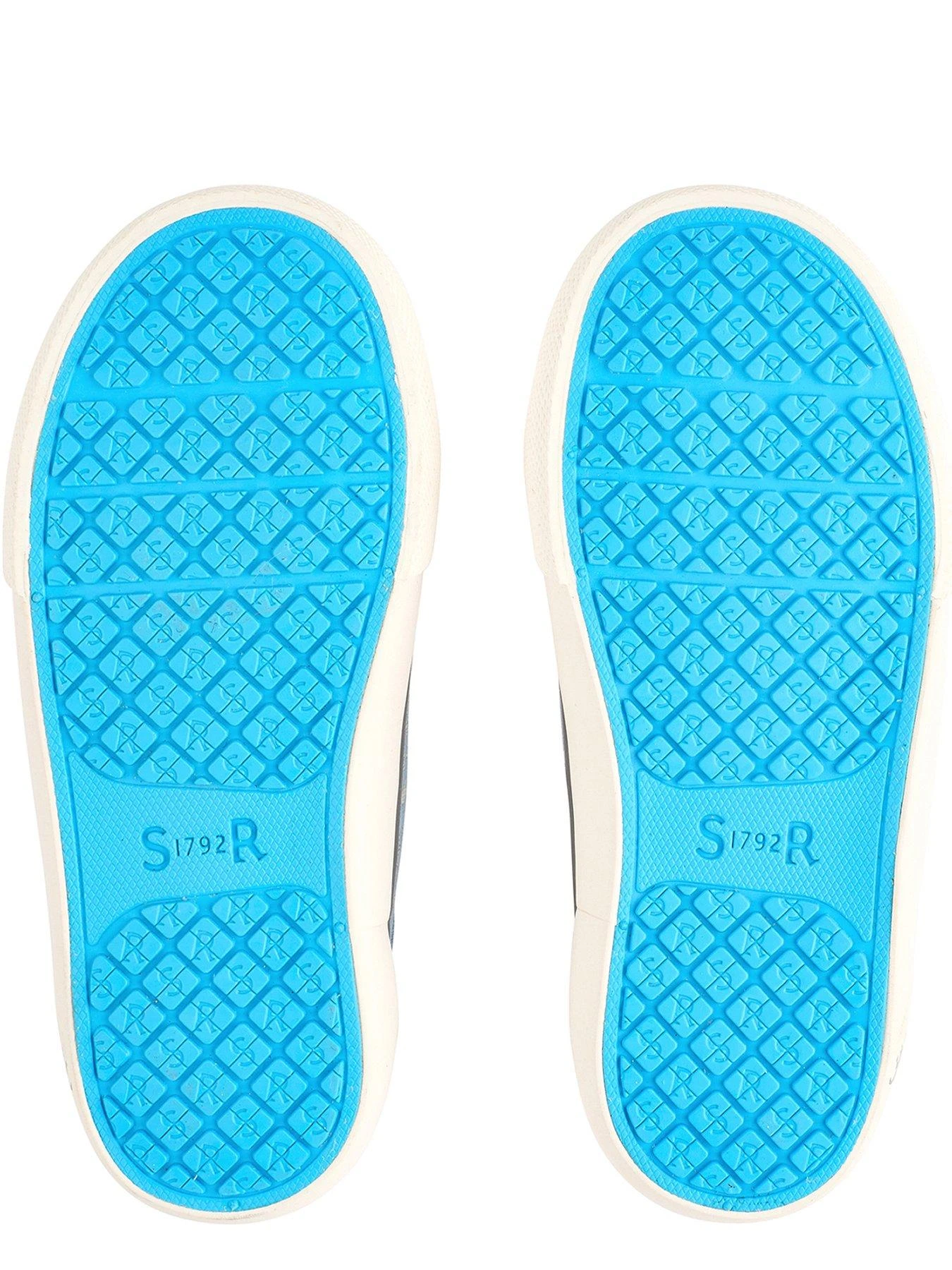 Start-rite Jurassic Dinosaur Print Double Riptape Lightweight Canvas Shoes - Blue 4 Start-rite Jurassic Dinosaur Print Double Riptape Lightweight Canvas Shoes - Blue - Image 4