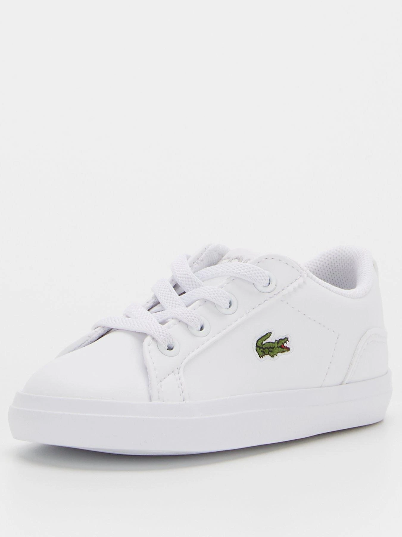 Lacoste Lerond Infant BL 2 Trainers - White 1 Lacoste Lerond Infant BL 2 Trainers - White