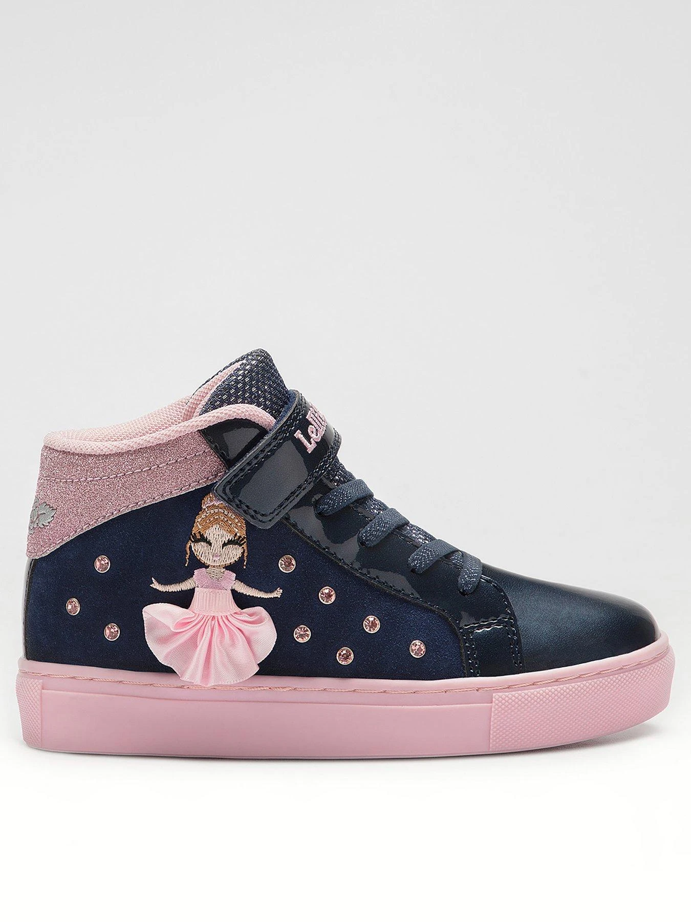 Lelli Kelly Mille Stelle Silver Tutu Ankle Hi-Tops Boots - Navy 1 Lelli Kelly Mille Stelle Silver Tutu Ankle Hi-Tops Boots - Navy