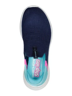 Skechers Girls Ultra Flex 3.0 Slip-ins Stretch Fit Colour Blocked Slip On Trainer -Mamas & Papas || MONSOON || RIVER ISLAND Sales V8F5X SQ4 0000000048 NAVY SLt