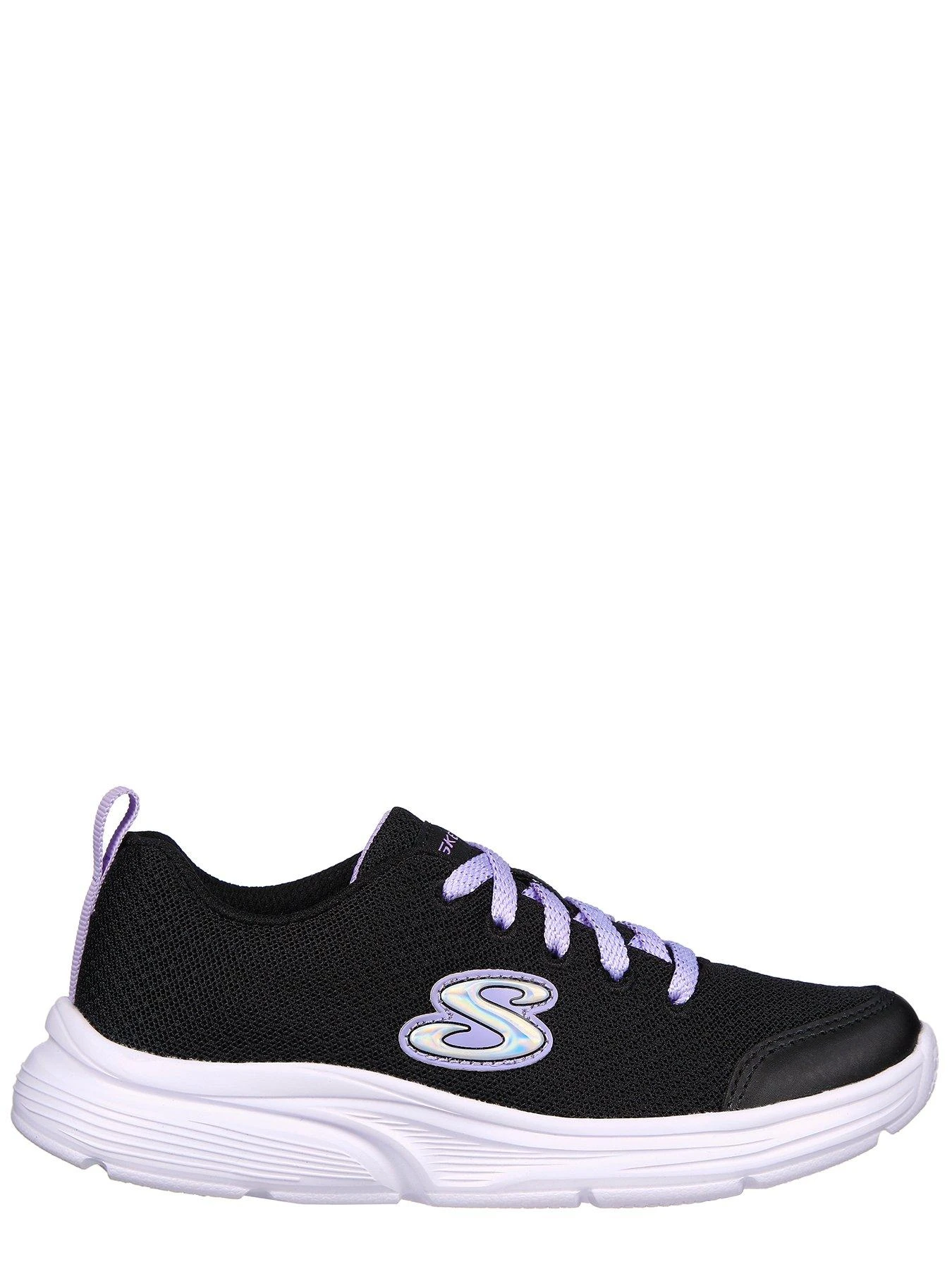 Skechers Girls Wavy Lites Lace Up Trainer 2 Skechers Girls Wavy Lites Lace Up Trainer - Image 2