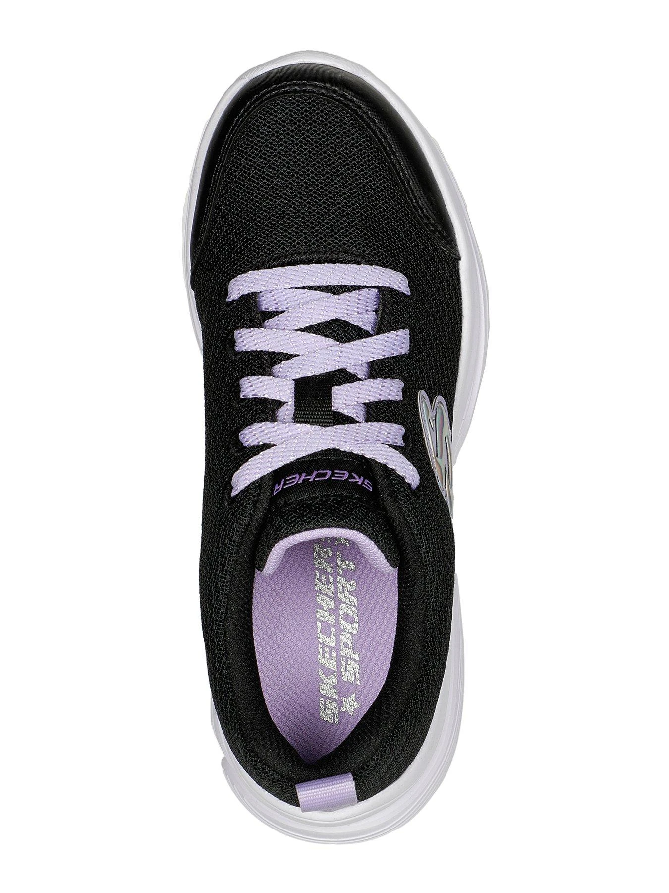 Skechers Girls Wavy Lites Lace Up Trainer 3 Skechers Girls Wavy Lites Lace Up Trainer - Image 3