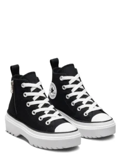 Converse Chuck Taylor All Star Lugged Lift Canvas Childrens Girls Hi Top Trainers -Mamas & Papas || MONSOON || RIVER ISLAND Sales VDNBP SQ3 0000000004 BLACK SLf
