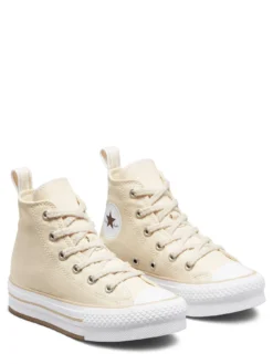 Converse Chuck Taylor All Star Eva Lift Cheer Camp Canvas Childrens Girls Hi Top Trainers -Mamas & Papas || MONSOON || RIVER ISLAND Sales VDND5 SQ3 0000000108 BEIGE SLf