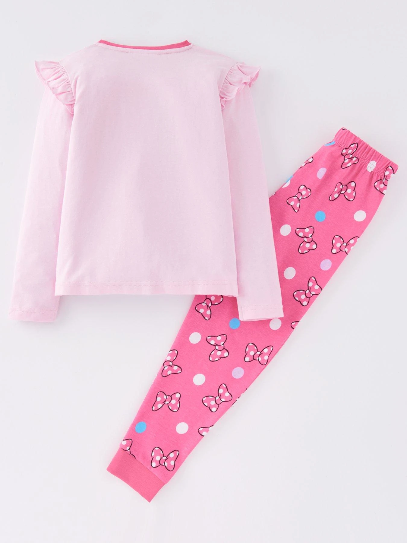 Minnie Mouse Frill Long Sleeves Pyjamas - Pink 2 Minnie Mouse Frill Long Sleeves Pyjamas - Pink - Image 2