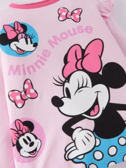 Minnie Mouse Frill Long Sleeves Pyjamas - Pink 6 Minnie Mouse Frill Long Sleeves Pyjamas - Pink -Mamas & Papas || MONSOON || RIVER ISLAND Sales VIDHU SQ4 0000000063 PINK SLd