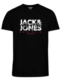 Jack & Jones Junior Boys Hakim Short Sleeve Tshirt - Black