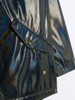 River Island Girls Glitter Hooded Rain Mac - Black -Mamas & Papas || MONSOON || RIVER ISLAND Sales VM91V SQ4 0000000004 BLACK SLd