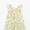 River Island Mini Mini Girls Lemon Print Frill Dress - White