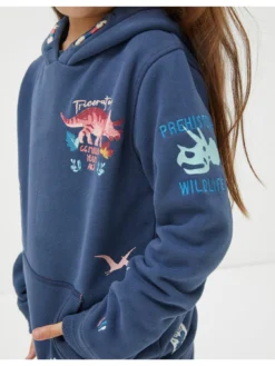FatFace Girls Dinosaur Hoody - Navy -Mamas & Papas || MONSOON || RIVER ISLAND Sales VMF15 SQ4 0000000048 NAVY SLd
