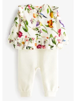 Ted Baker Baker By Ted Baker Baby Girls All Over Print Frill Romper