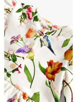 Ted Baker Baker By Ted Baker Baby Girls All Over Print Frill Romper -Mamas & Papas || MONSOON || RIVER ISLAND Sales VN3CF SQ5 0000000013 WHITE SLd1